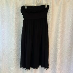 J. Crew black silk dress